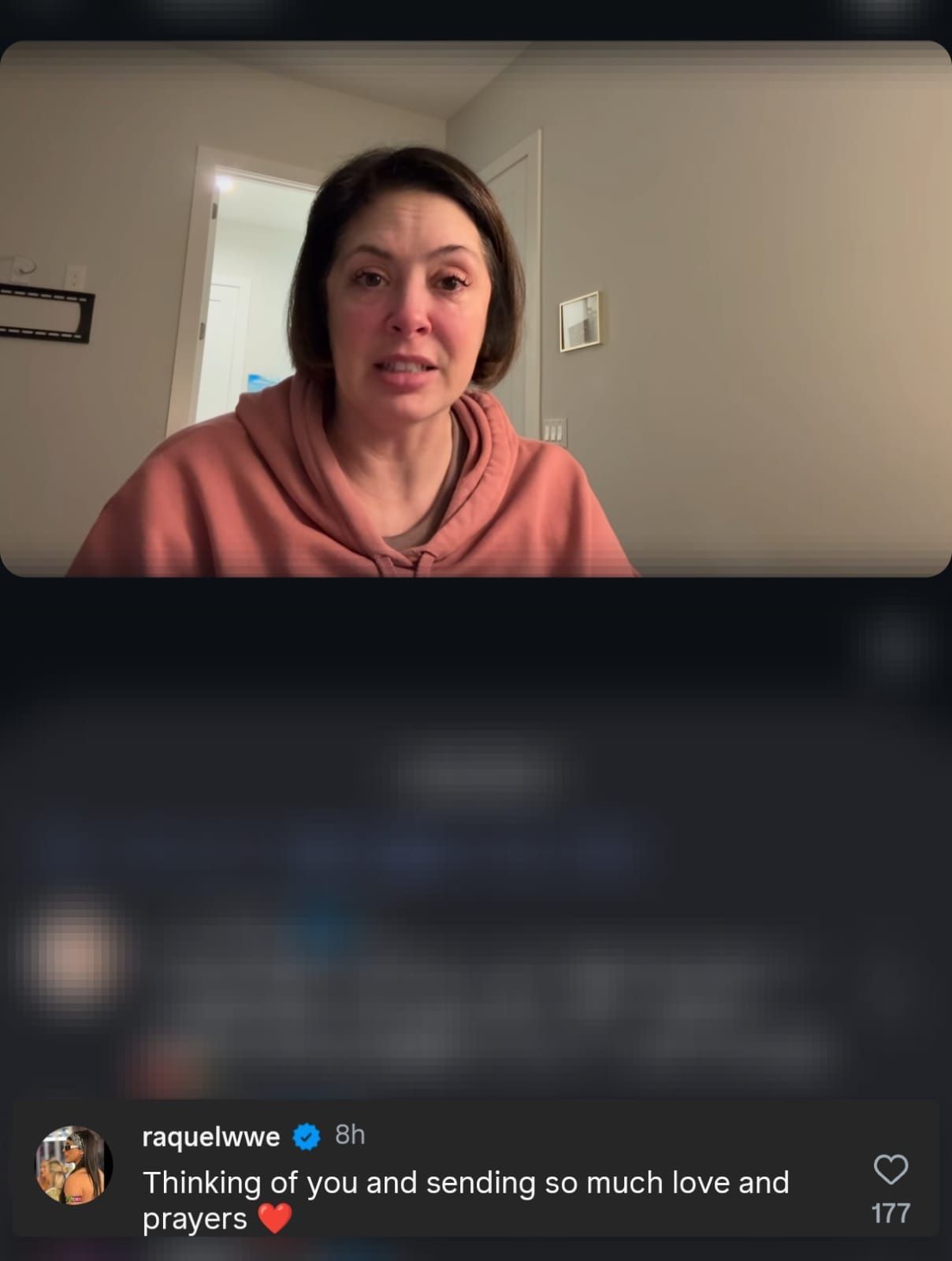 Screengrab of Raquel&#039;s comment [via @rebeltanea on Instagram]