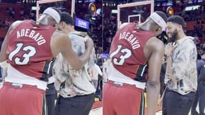 "Good Recruiting": Heat Spark Massive Anthony Davis Trade Buzz After Mavs Star's Post Game Moment With Bam Adebayo