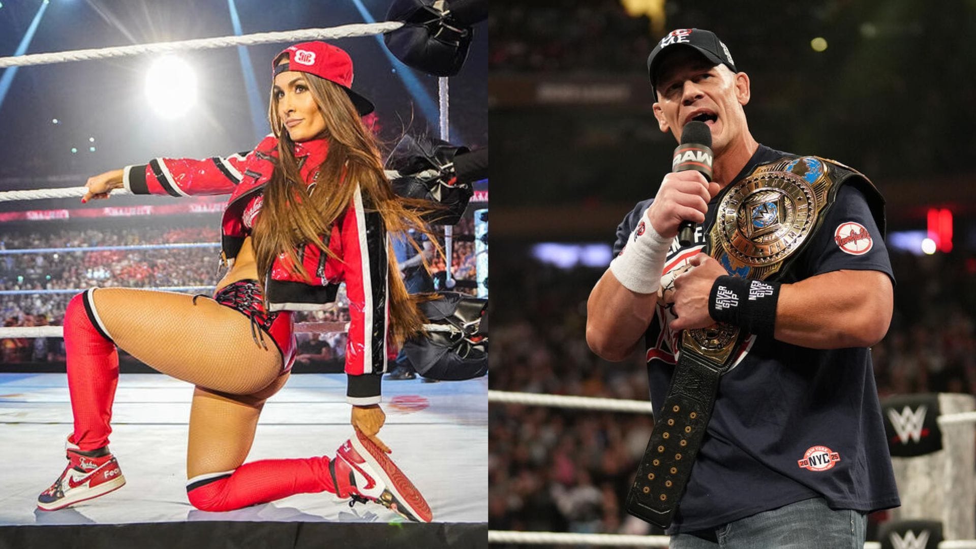 Nikki Bella and John Cena! [Images from WWE.com]