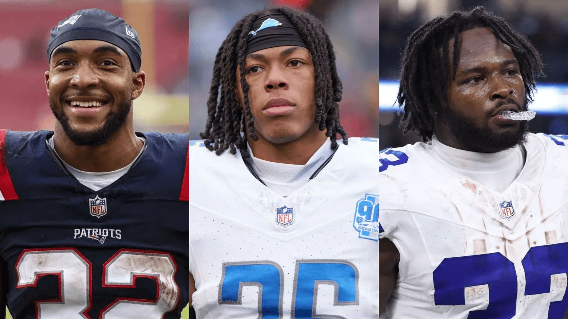 Week 12 Fantasy Football RB Rankings and Picks feat. TreVeyon Henderson, Jahmyr Gibbs, David Montgomery, Javonte Williams - Source: Getty