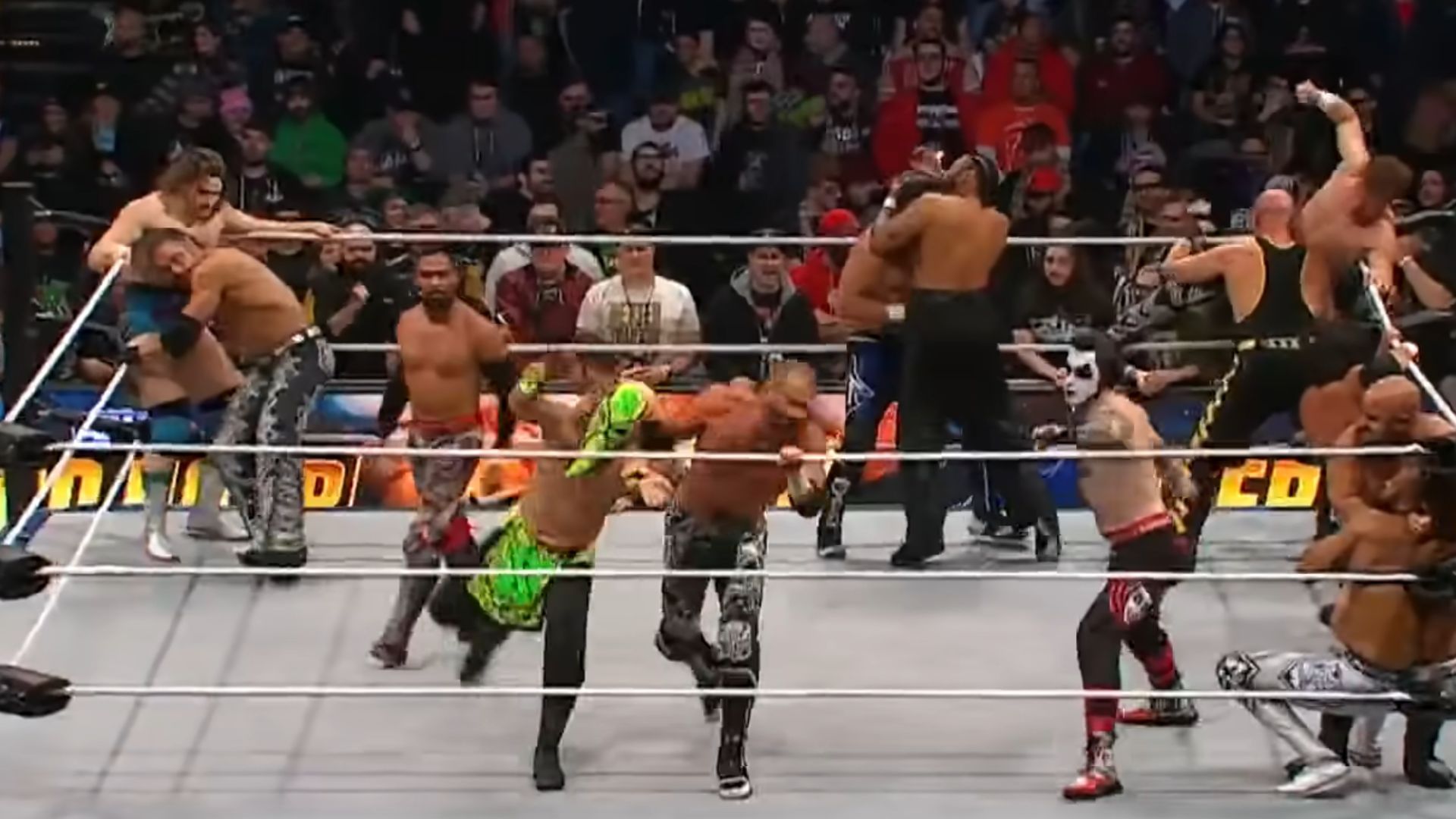 Danhausen at the TNT Title contenders&#039; Battle Royal at Worlds End 2023 [Image credits: AEW&#039;s YouTube channel]