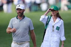 Dustin Johnson and Paulina Gretzky celebrate Thanksgiving with a fun Shotski moment