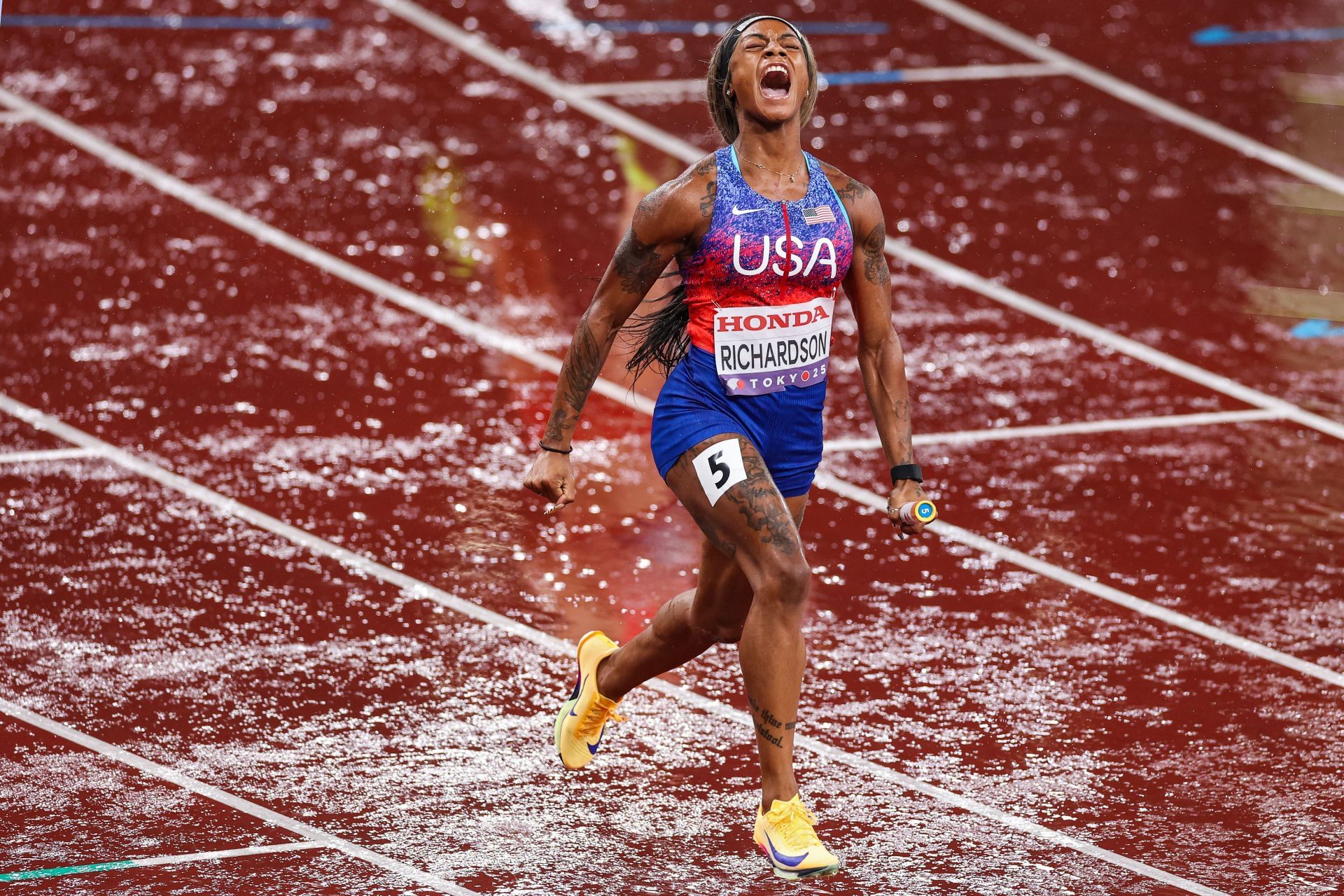 Sha&#039;Carri Richardson at the World Athletics Championships Tokyo 2025 [Image Source: Getty] 