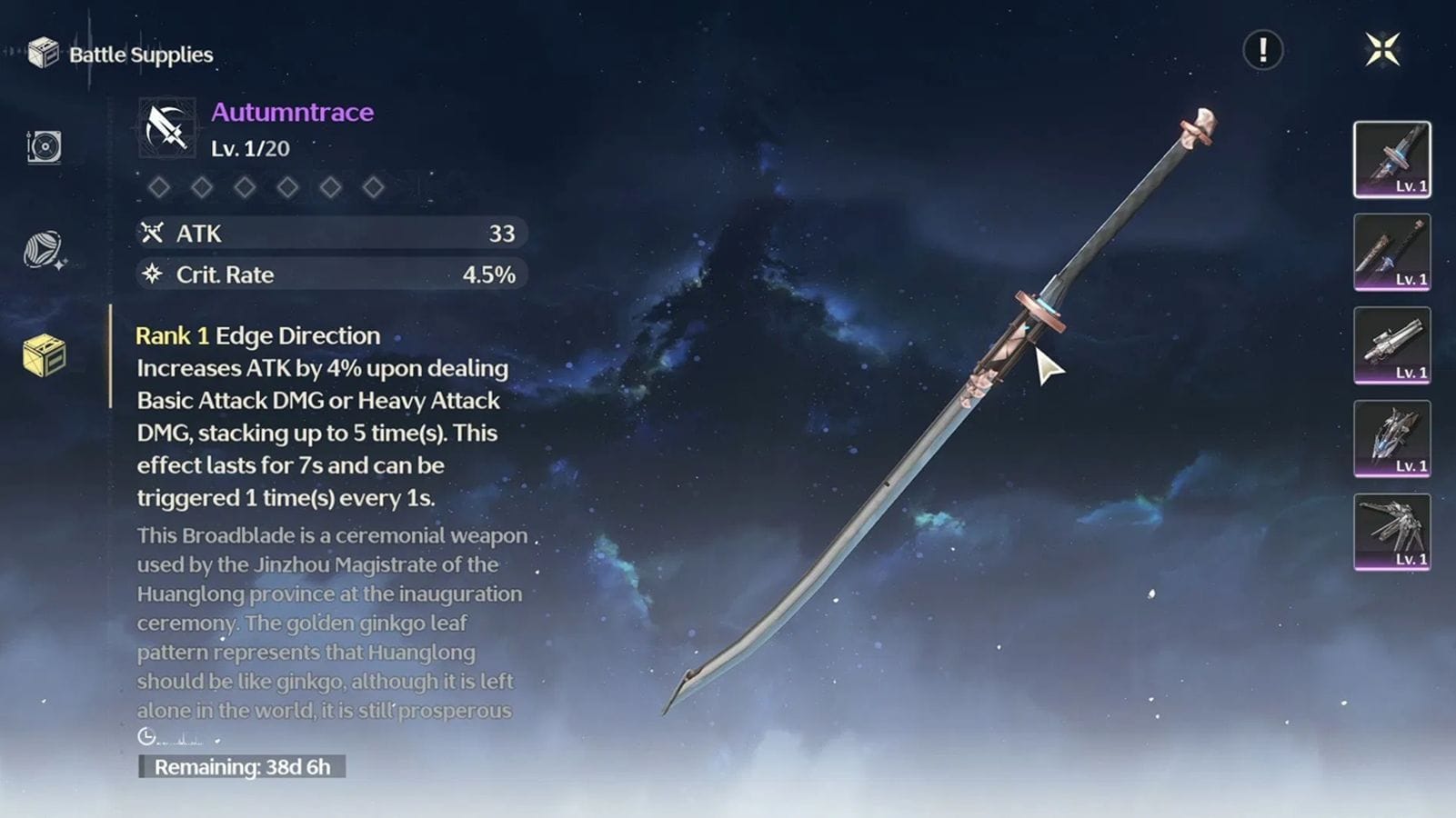 Autumntrace is Chisa's best 4-star weapon (Image via Kuro Games)
