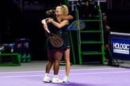 Townsend and Siniakova at the WTA Finals 2025 - Day 2 - Source: Getty