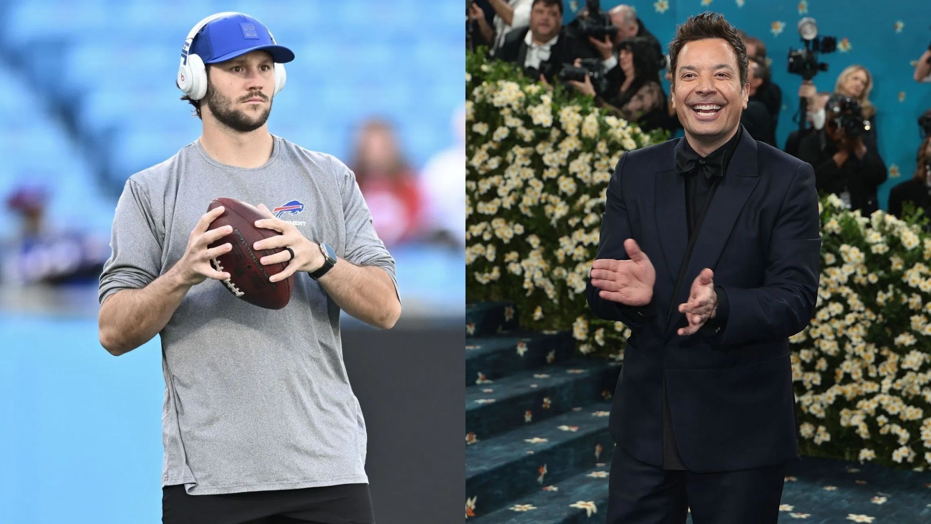 "Real evident why he's been trash this year": NFL fans react to Josh Allen appearing on Jimmy Fallon's On Brand TV show
