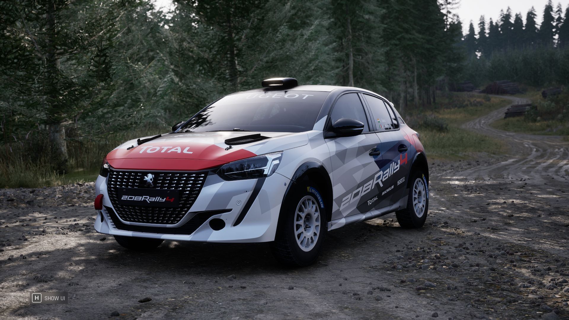 The legendary Peugeot 208 Rally4 - 2020 (Image via Sportskeeda Gaming || Supernova Games Studios)