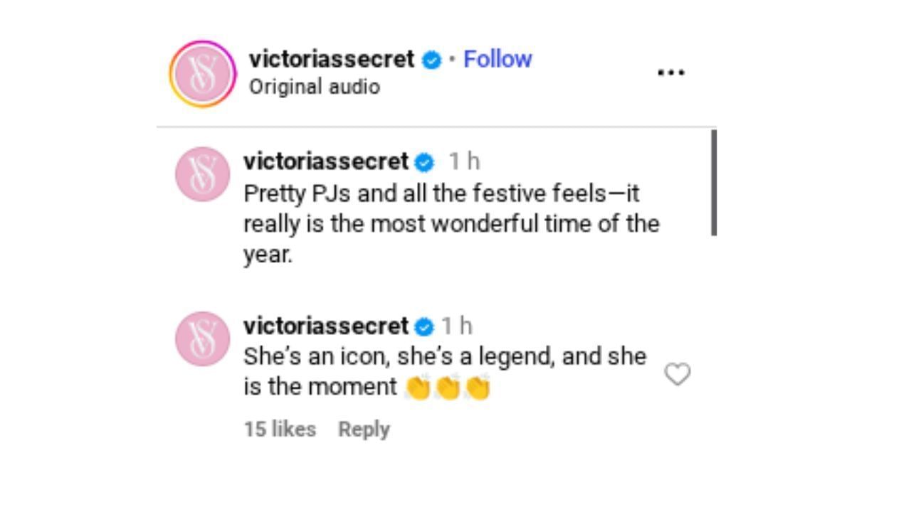 Source: (Via Instagram/ @victoriassecret)