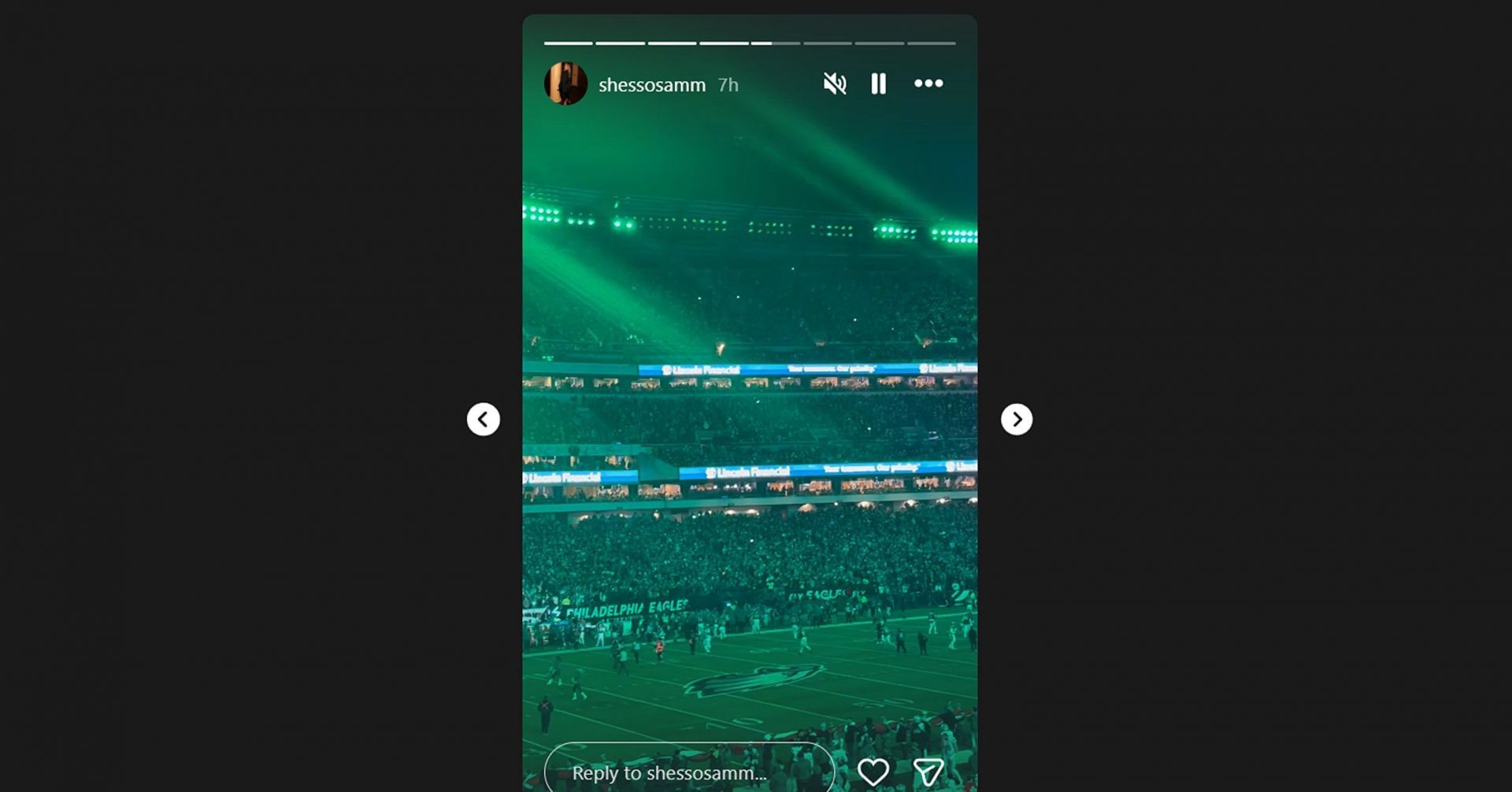 Jaelan Phillips&rsquo; fianc&eacute;e, Samantita Bonita, cheers for him in the Week 11 game. Image via Instagram/@shessosamm