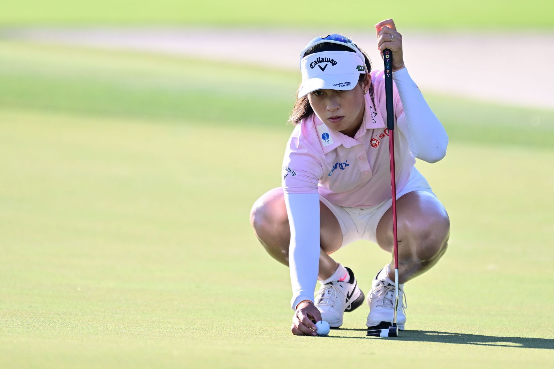 Jeeno Thitikul takes the lead at the CME Group Tour Championship 2025 (Image Source: Getty)