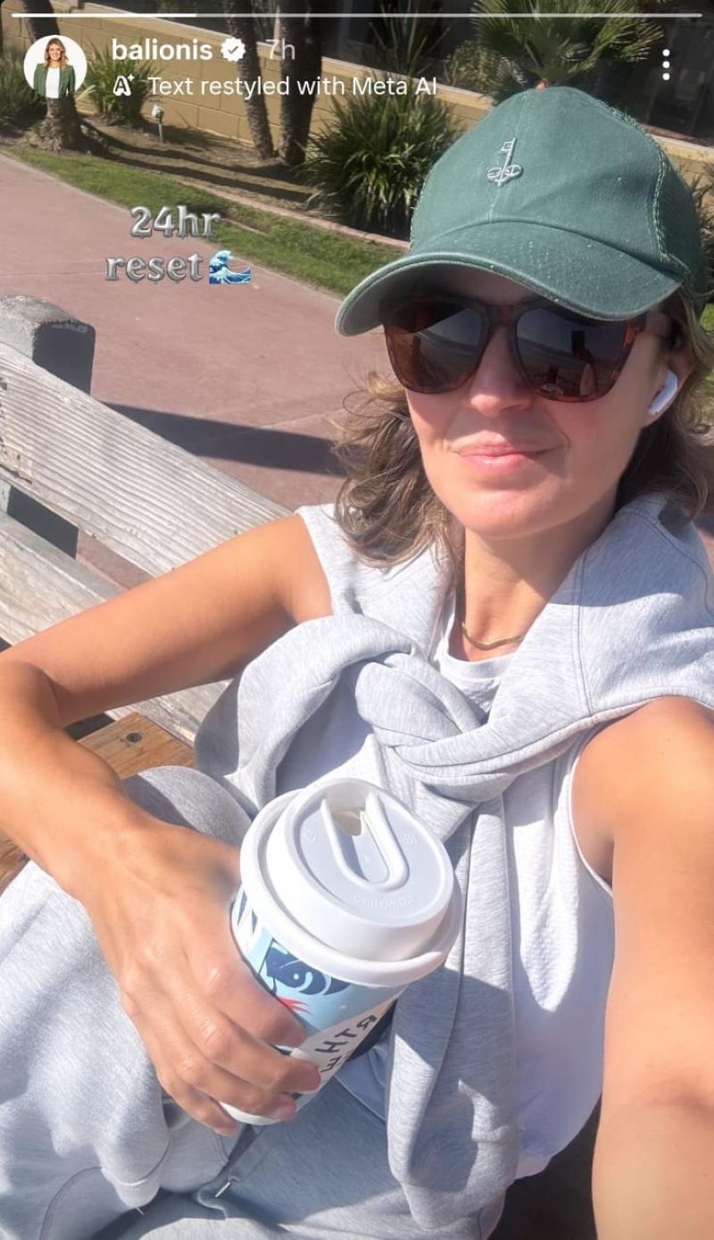 Amanda Balionis&#039; story - Source: via @balionis on Instagram