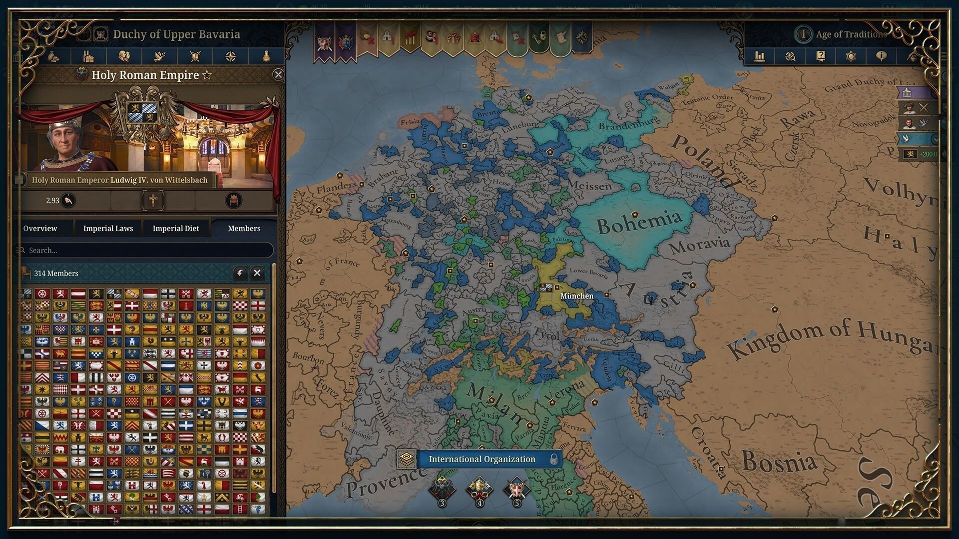 Ekonomické automatizace v Europa Universalis 5 (obrázek přes Paradox Interactive)
