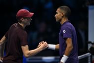 Sinner and Auger-Aliassime at the Nitto ATP Finals 2025 - Day 2 - Source: Getty