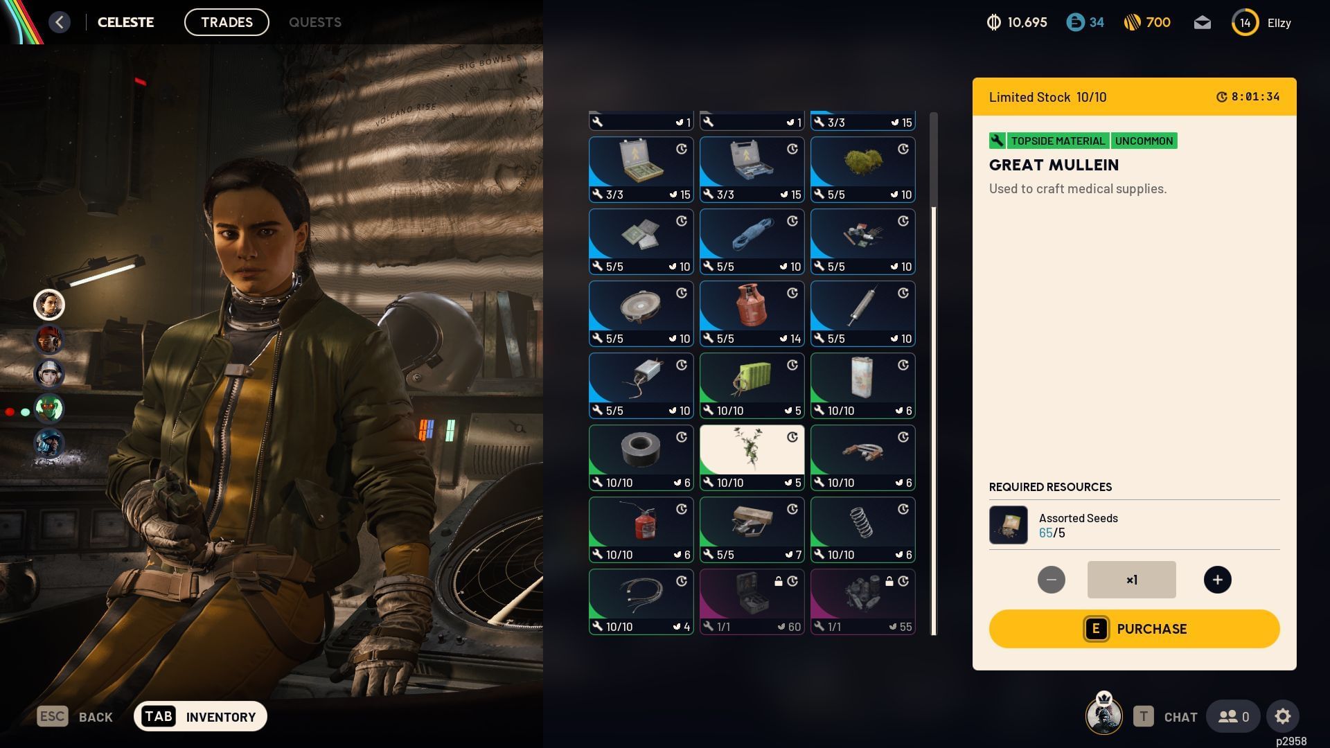 Where to find Great Mullein in ARC Raiders 2 Acquire Celeste's Great Mullein (Image via SK Gaming || Embark Studios)