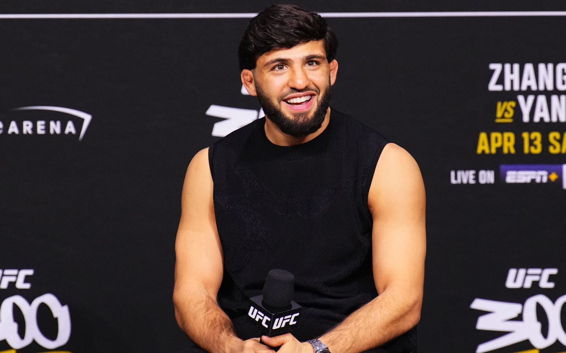 Arman Tsarukyan on his UFC Qatar pre-fight headbutt. [Image courtesy: Getty Images]