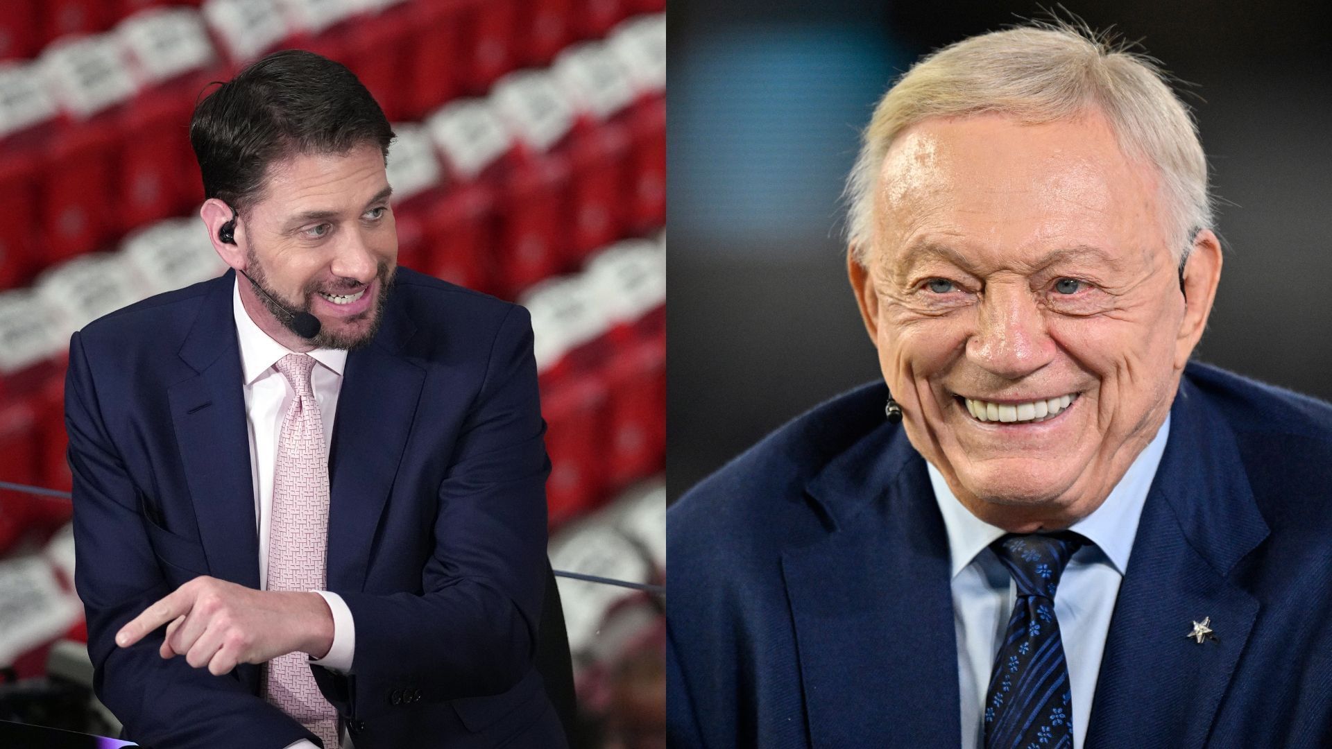 Jerry Jones X Mike Greenberg collage
