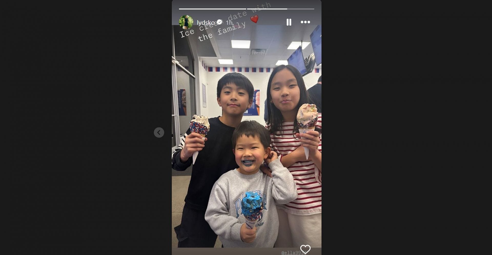 Lydia Ko enjoys &lsquo;ice cream date with the family&rsquo; amid Tour break /@lydsko