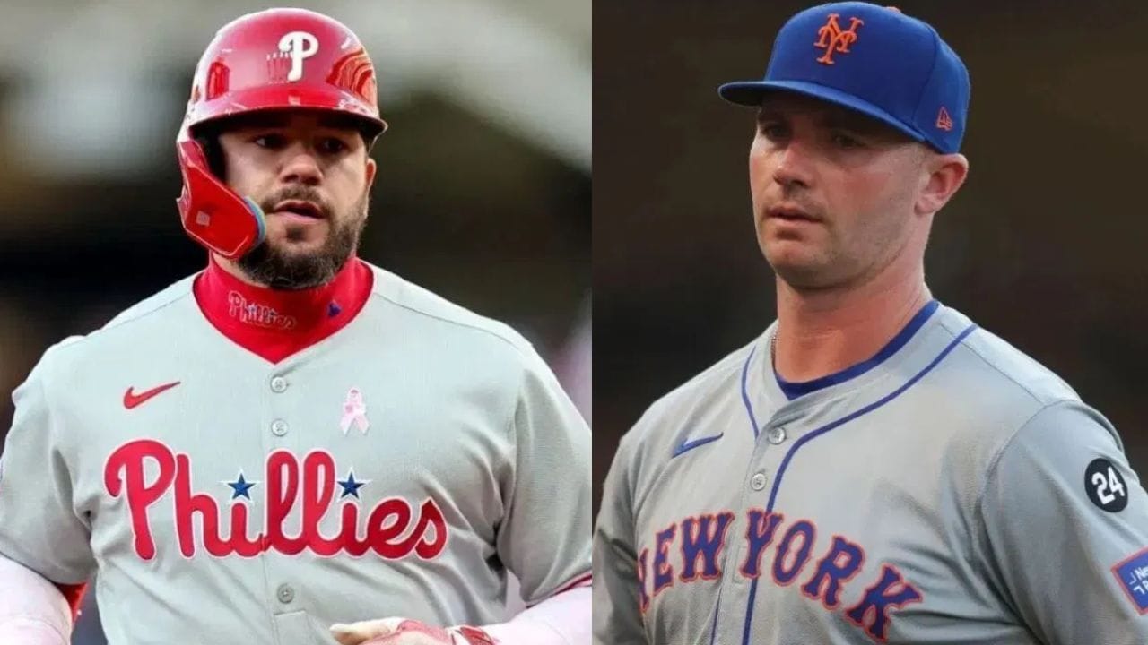 Kyle Schwarber (L), Pete Alonso (R) (Images from - Getty)