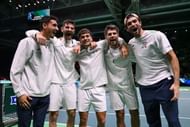 The Italian team at the Davis Cup Finals 2025. (Photo: Getty)
