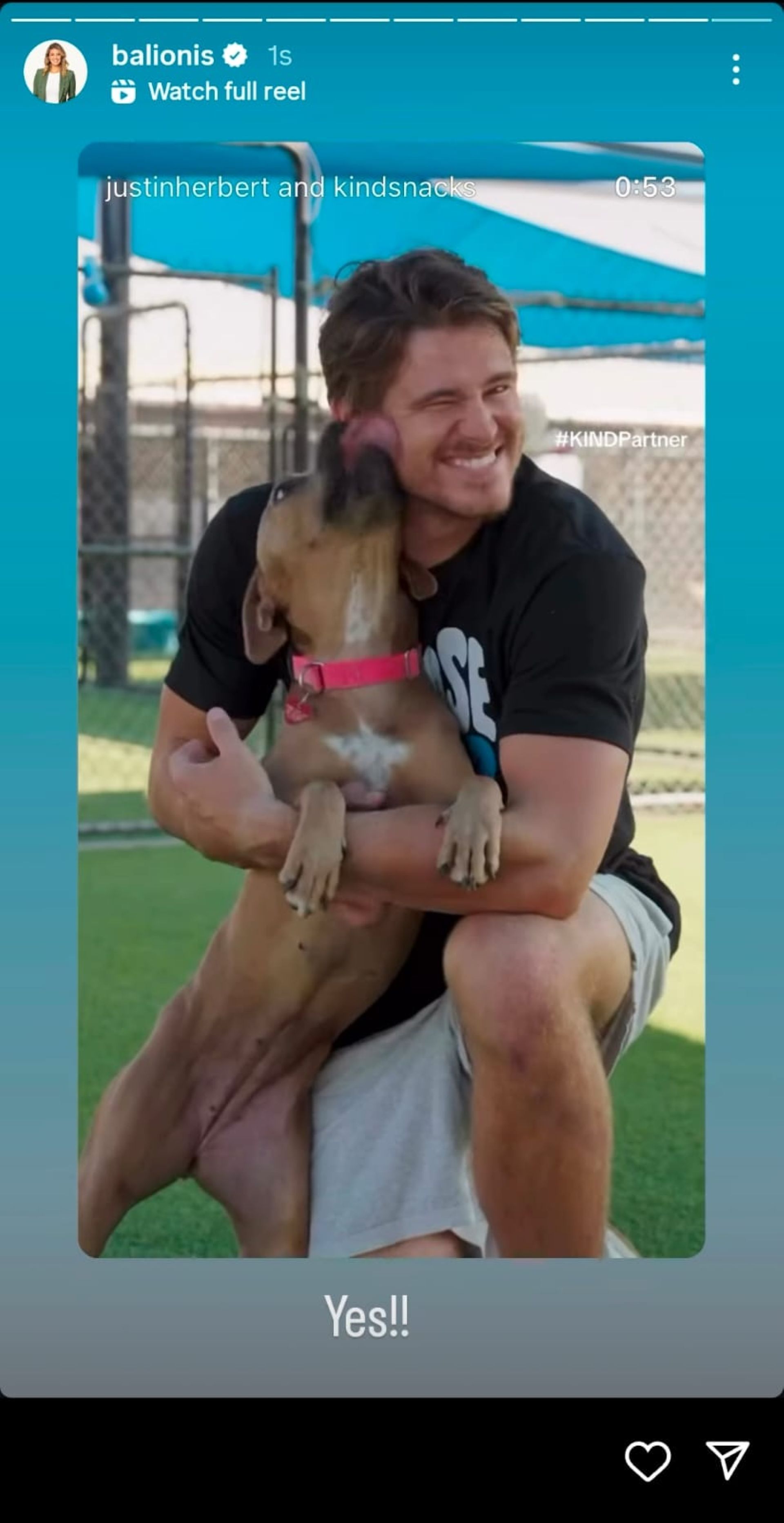 A still from Amanda Balionis&#039;s Instagram story (via @balionis)