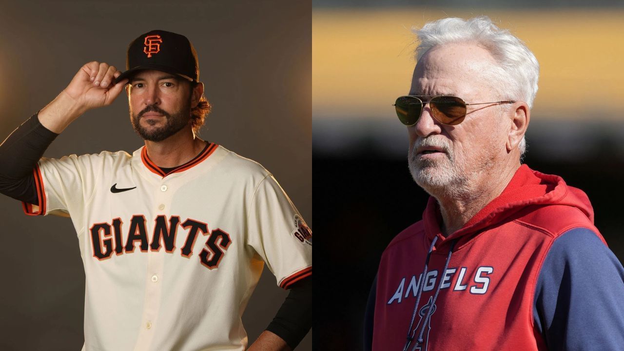 Newly-hired Giants manager Tony Vitello and World Series-winning manager Joe Maddon (Getty)