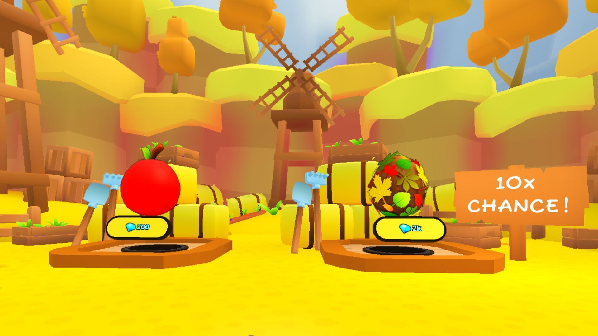 Eggs in Autumn World (Image via Roblox)