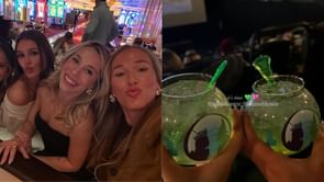 Leon Draisaitl's wife Celeste attends the premier of 'Wicked: For Good' alongside Zach Hyman and Darnell Nurse's partners