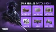 All items to claim during the Twitch Drops event (Image via Battlestate Games)