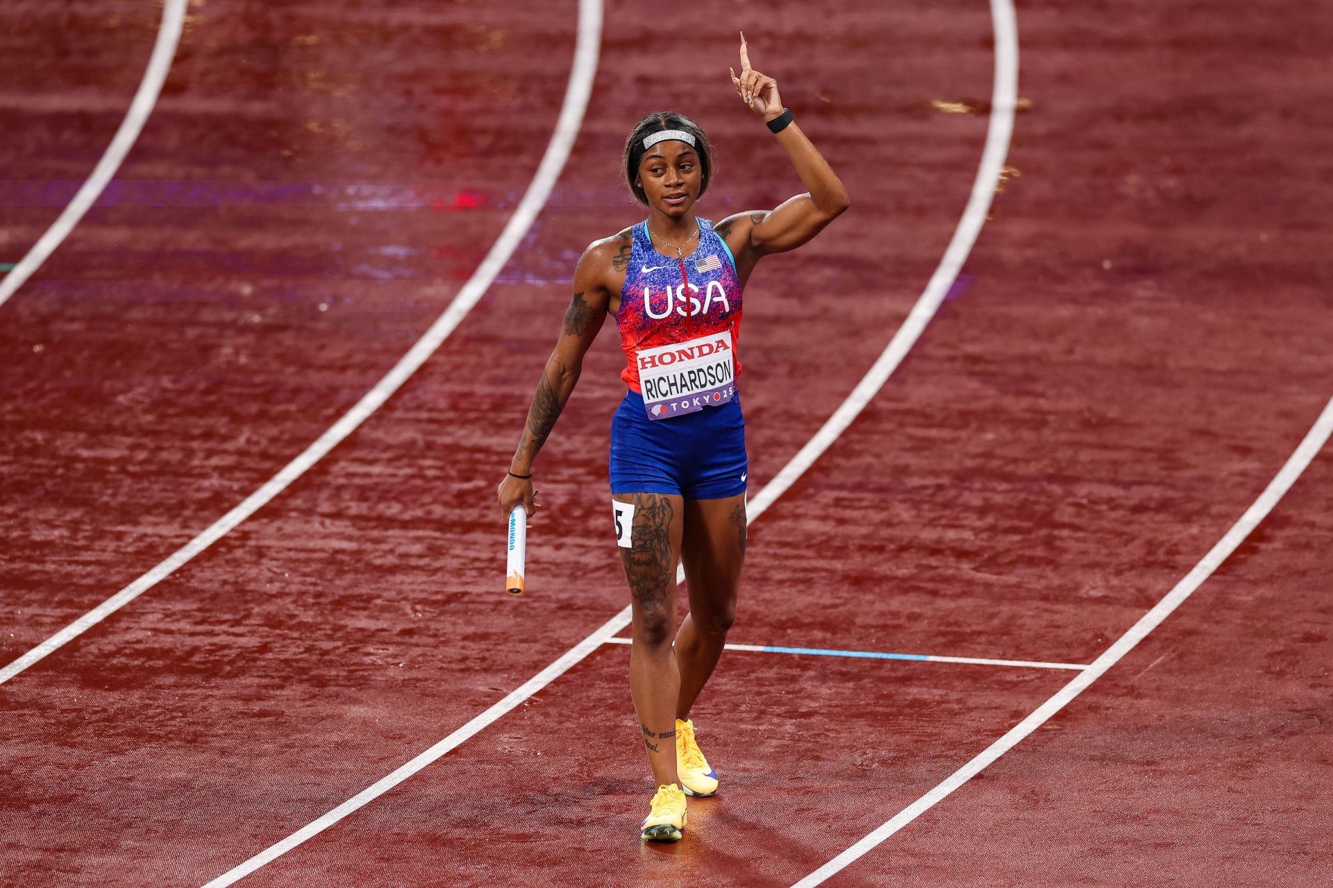 Richardson at the World Athletics Championships Tokyo 2025 - Source: Getty