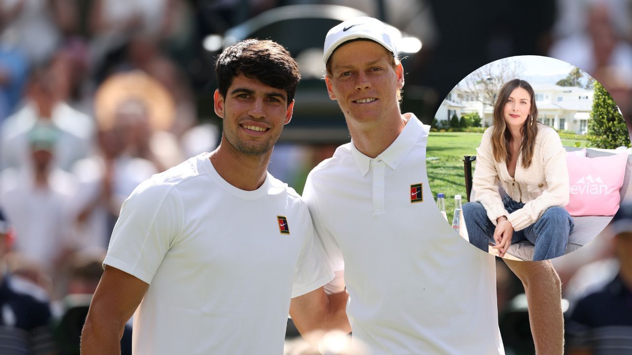 &quot;Carlos Alcaraz does it very often, Jannik Sinner does it less&quot; - Maria Sharapova makes her feelings known on on-court coaching. Credit: GETTY