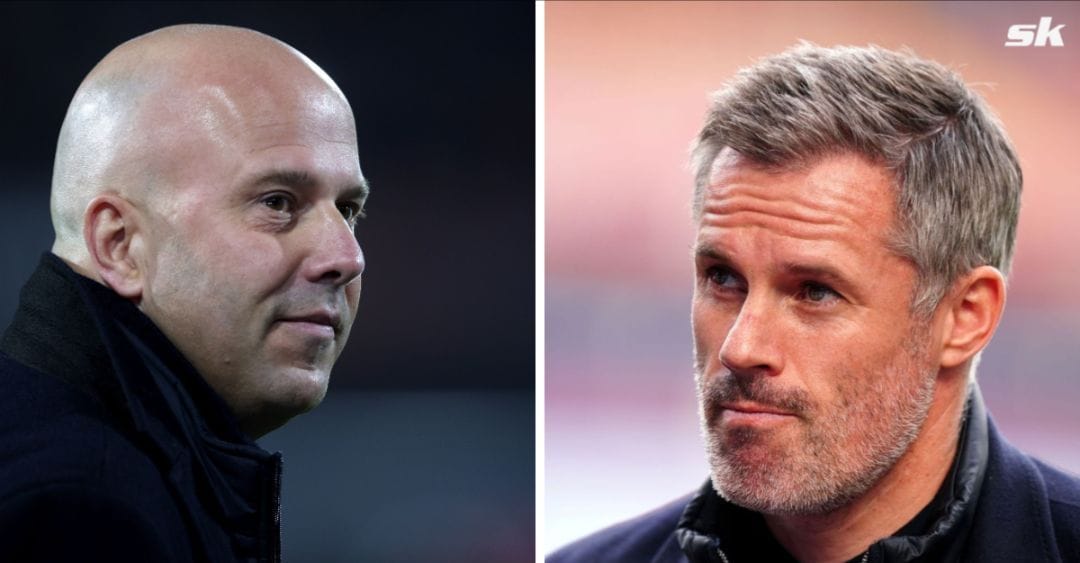 Jamie Carragher is unhappy with Liverpool boss Arne Slot over his squad selection 