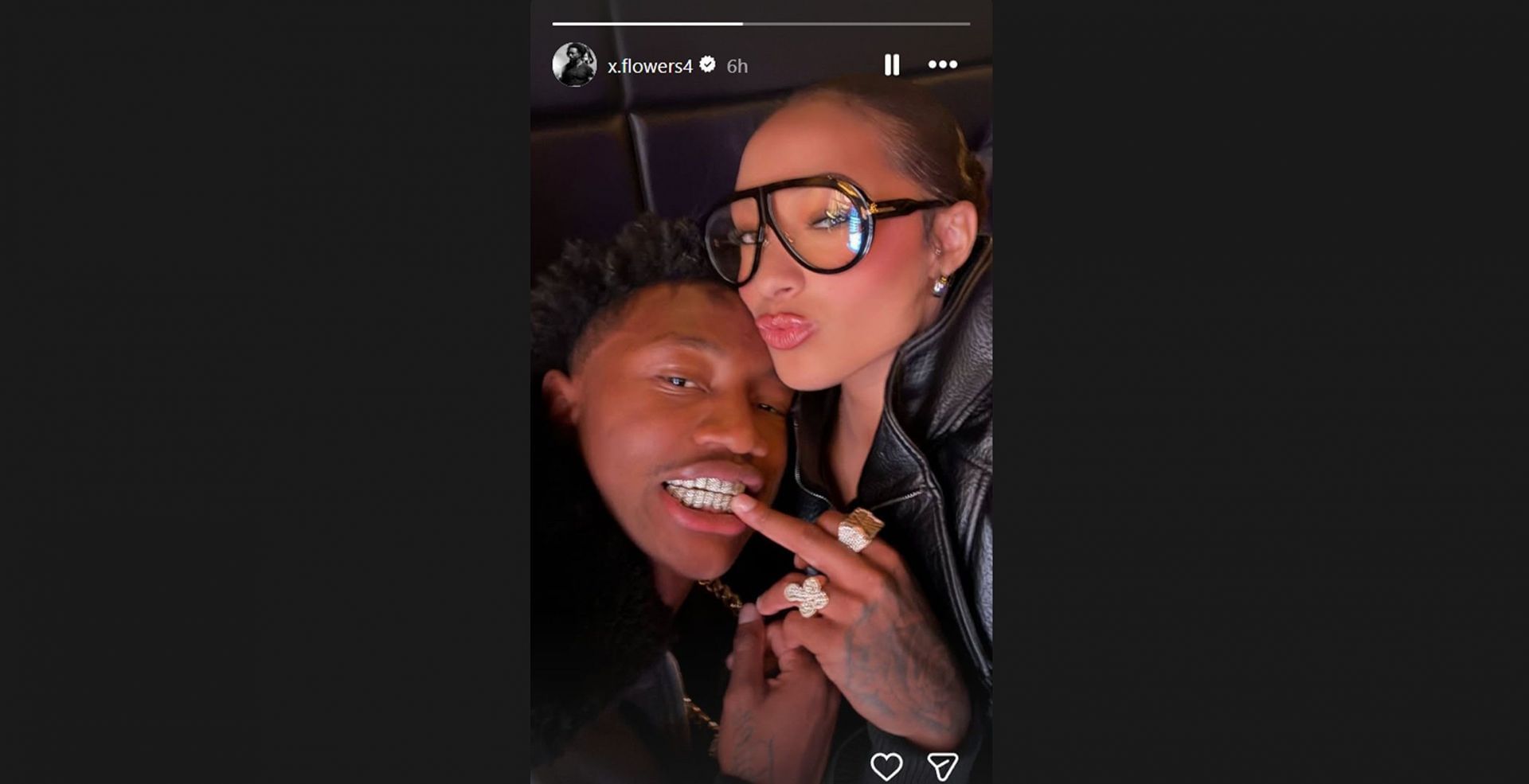 Zay Flowers with GF Kennedi /@x.flowers4