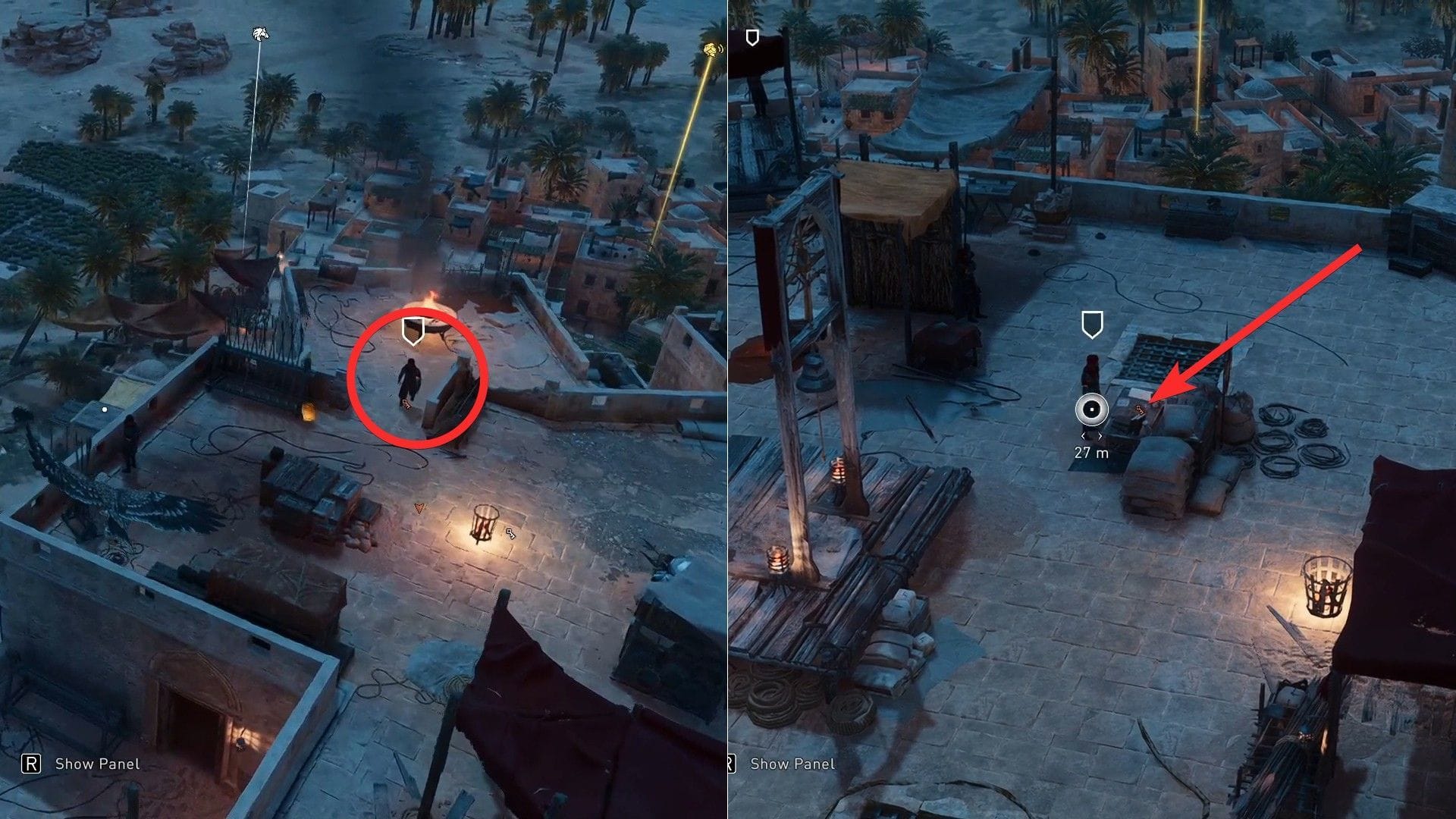 Počkejte, až tento strážce položí klíč na stůl (obrázek přes Ubisoft)
