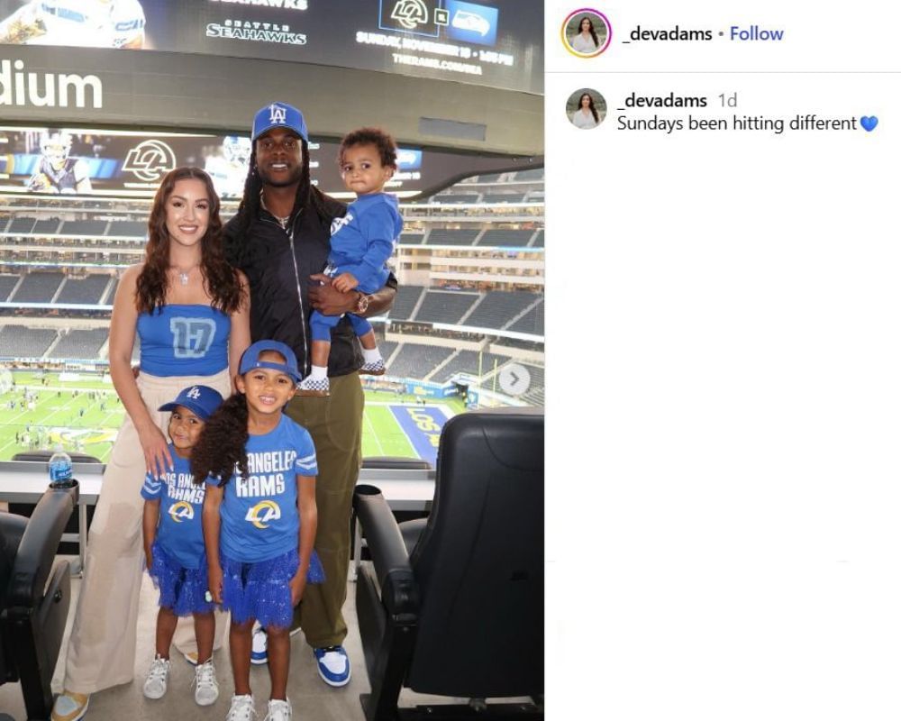 Davante Adams&#039; wife Devanne glows in custom tube top and comfy pants for Rams vs. Saints Week 9 showdown [PHOTOS] [IG/@_devadams]