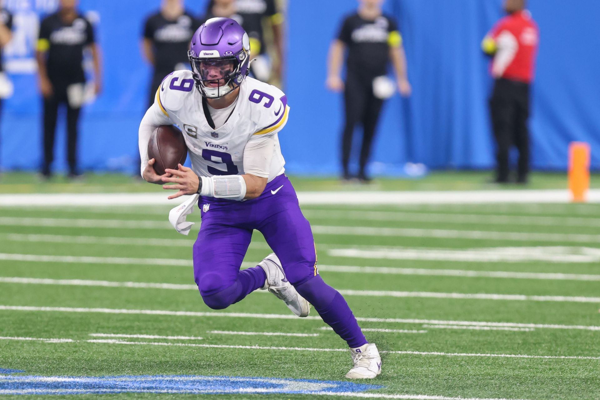 J.J. McCarthy at Vikings at Lions - Source: Getty