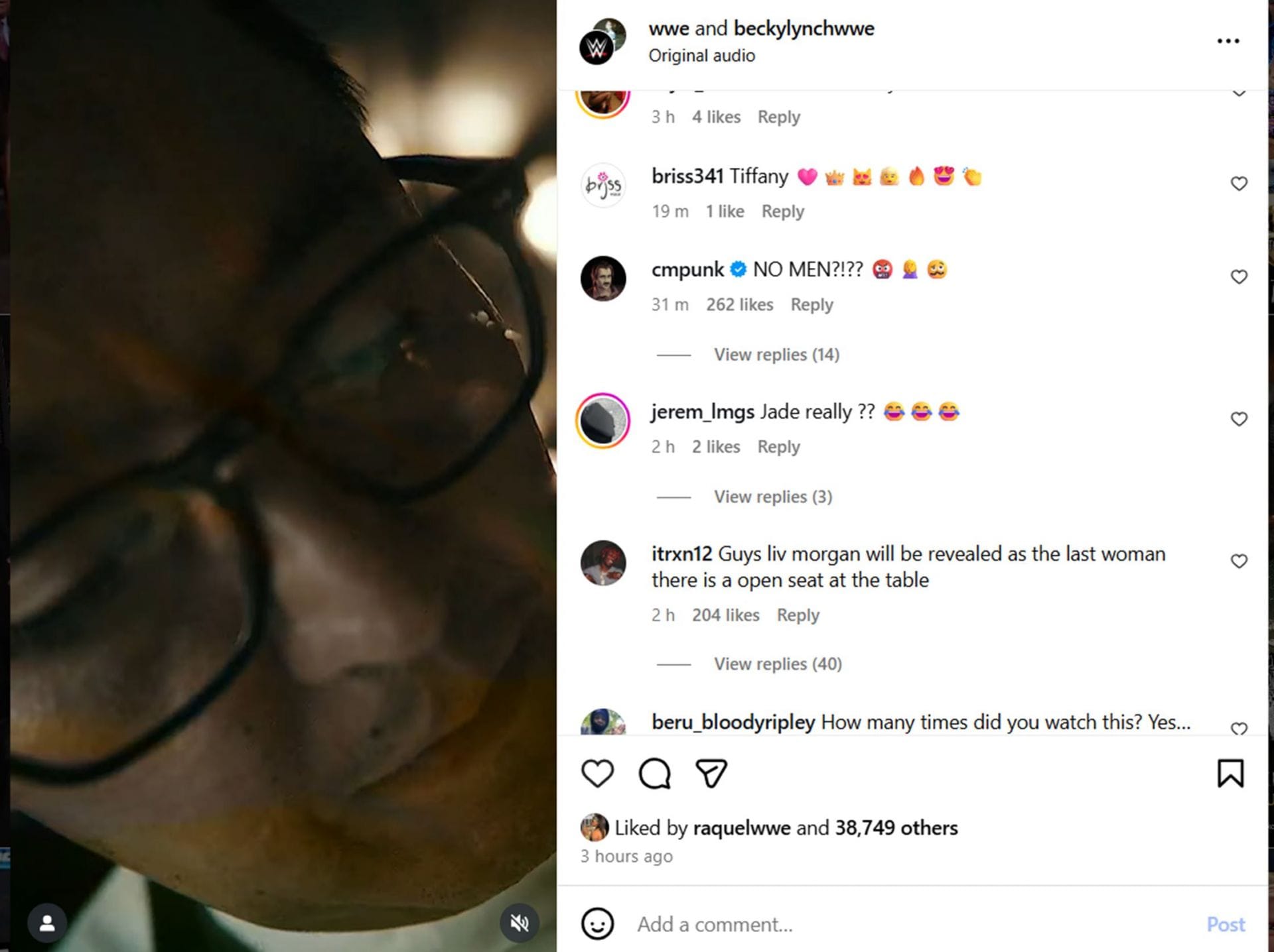 CM Punk has a hilarious reaction [Image via @WWE on Instagram]