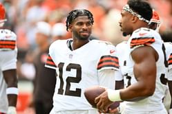 [WATCH] Myles Garrett stunned as Shedeur Sanders makes Browns' longest play of the season during debut game vs. Raiders