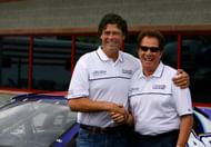 Michael Waltrip with his brother Darrell Waltrip in Martinsville, 2006. Source: Imagn
