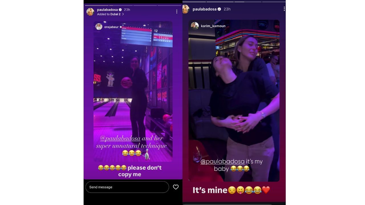 Badosa&#039;s Instagram stories