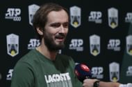 Daniil Medvedev giao lưu với giới truyền thông tại Paris Masters 2025 (Nguồn: Getty)