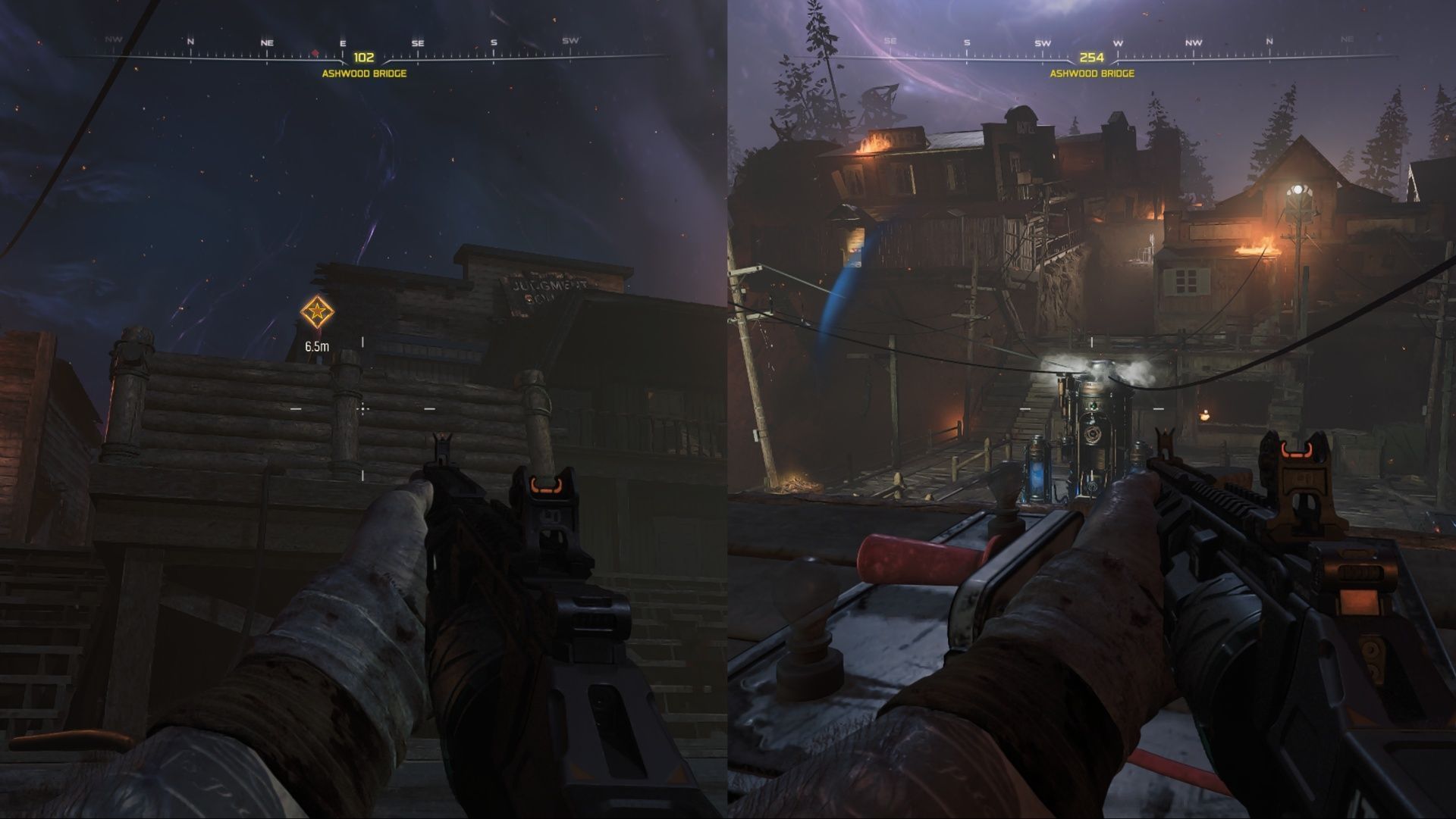 Flip the switch to open the garage door (Image via Activision)