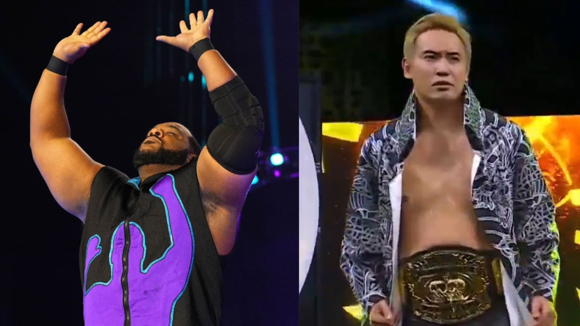 Both Keith Lee and Kazuchika Okada had their birthdays on November 8 [Image credits: Keith Lee and AEW on X]