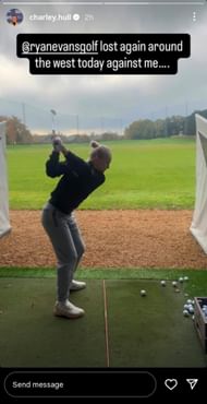 Stále převzato z příběhu Charley Hull na Instagramu (přes @charley.hull)