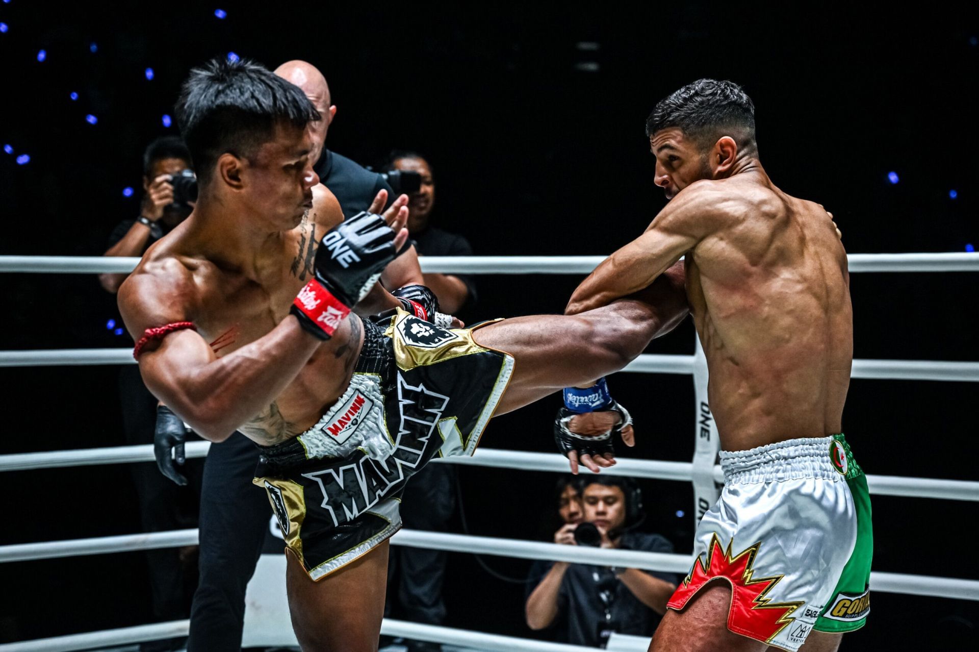 (From left) Shadow Singha Mawynn and Mohamed Younes Rabah run it back at ONE Fight Night 38. [Image: ONE Championship]