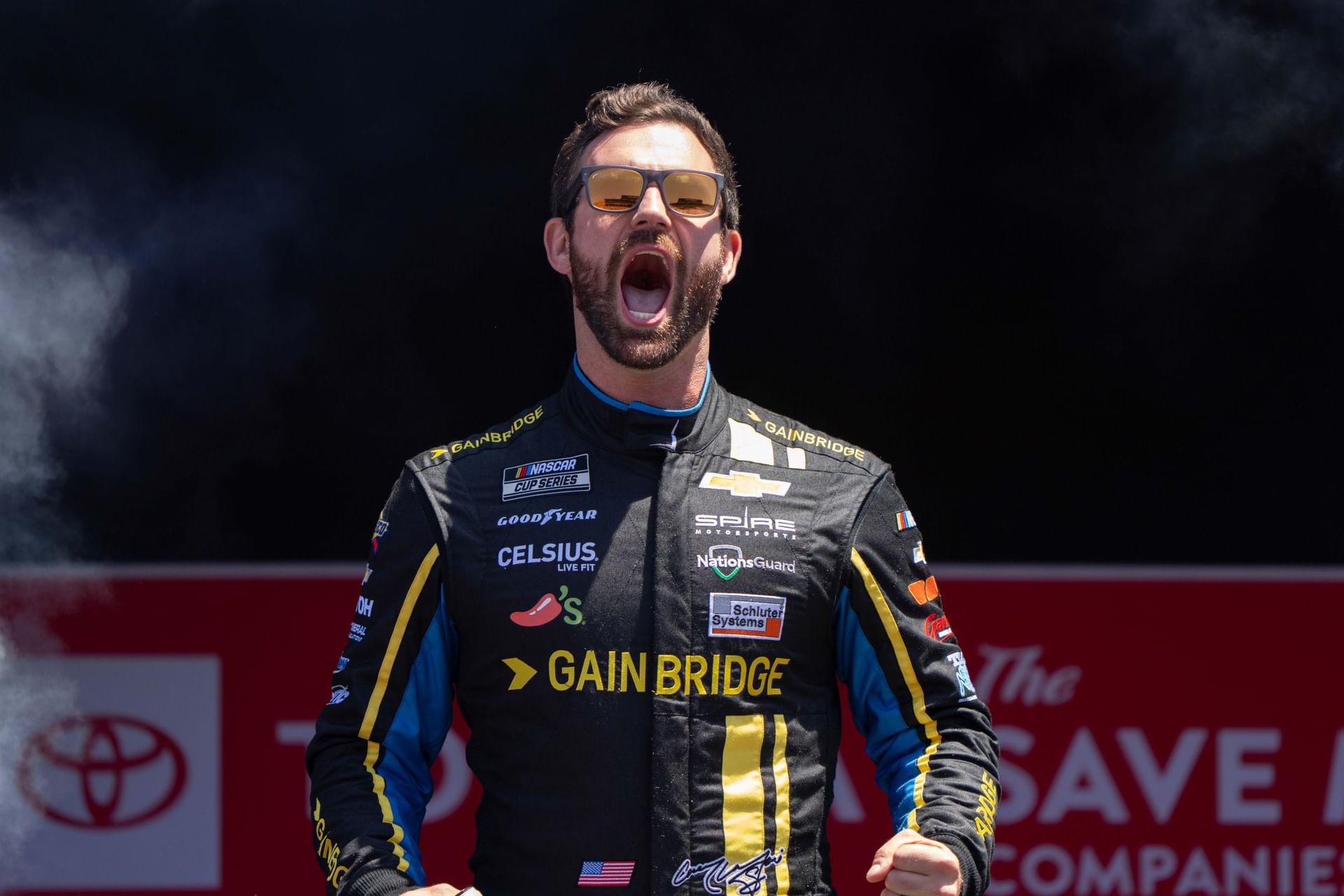 Corey LaJoie before the start of the Toyota / Save Mart 350 at Sonoma Raceway. Source: Imagn