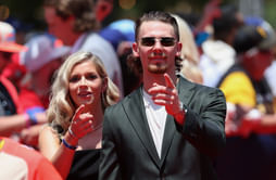 "Way better than watching Dancing with the Stars" - Bobby Witt Jr. and wife Maggie’s mic’d-up banter steals the show at Dallas Stars game