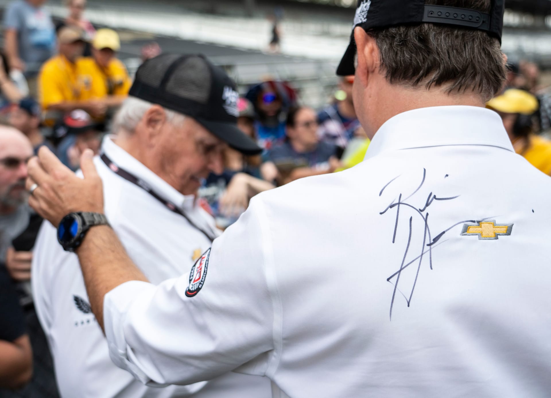 Jeff Gordon and Rick Hendrick on July 21, 2024, at Indianapolis Motor Speedway. Source: Imagn