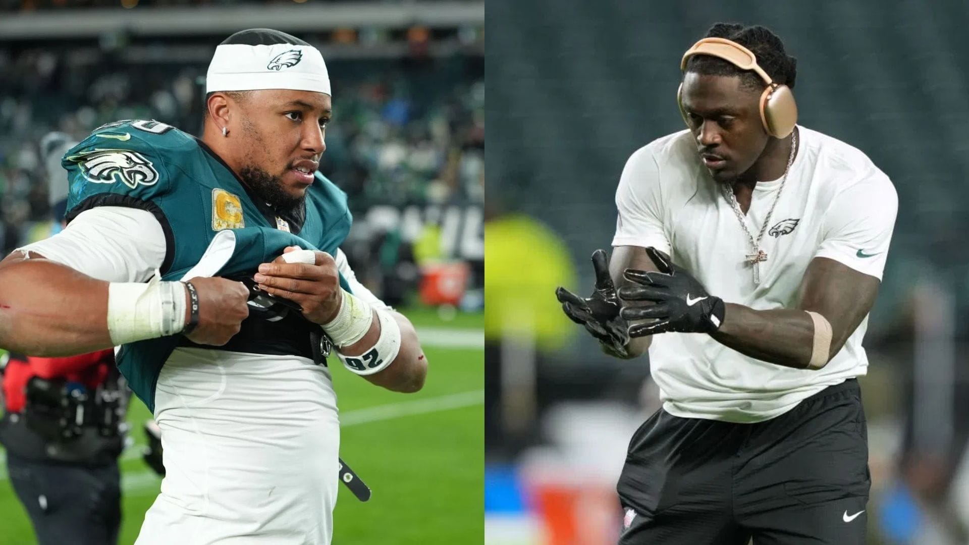 &ldquo;Saquon Barkley ain&rsquo;t the same player either then&quot;: A.J. Brown fires back at reporter for asking Eagles WR about dip in form amid locker room drama