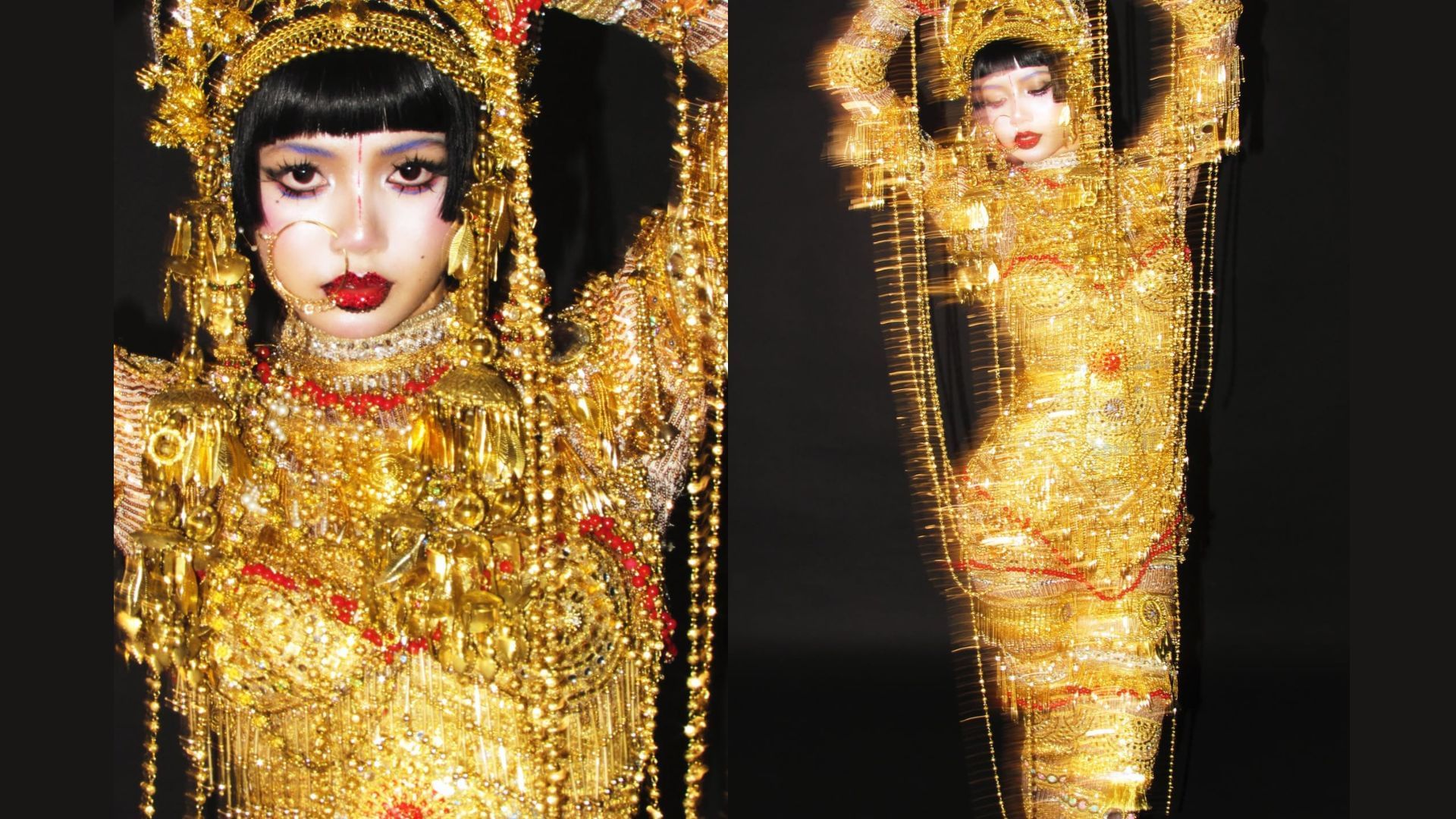 BLACKPINK star Lisa shared her Halloween 2025 outfit with fans via Instagram (Image via Instagram/@lalalalisa_m)