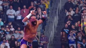 Chelsea Green reacts after her husband Zack Ryder returns on WWE SmackDown